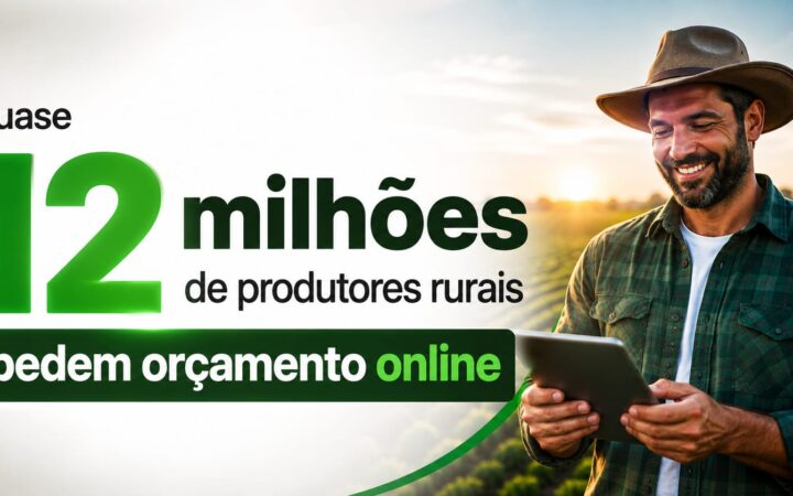 Quase 12 milhões de produtores rurais brasileiros já utilizam canais digitais para solicitar orçamentos, mostrando como a internet deixou de ser apenas um meio de pesquisa e passou a fazer parte ativa do processo de compra no agro.