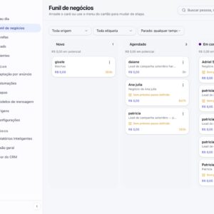 Lançamento do CRM nativo integrado à plataforma Belasis, voltado ao setor de beleza e bem-estar, com foco em vendas e retenção.